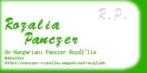 rozalia panczer business card